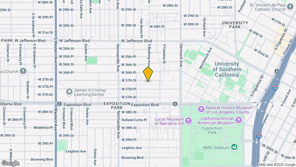 1252 W 37th St Map and Location Details