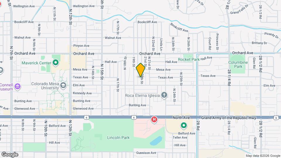 1535 N 20th St Map and Location Details