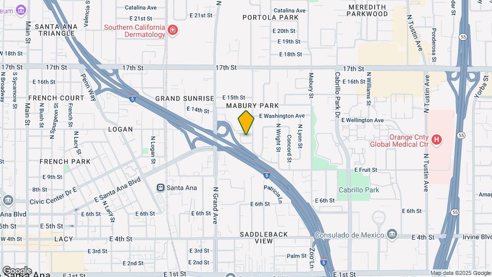 1339 E Grace St Map and Location Details