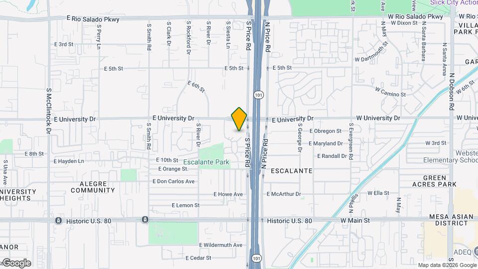 909 S Siesta Ln Map and Location Details