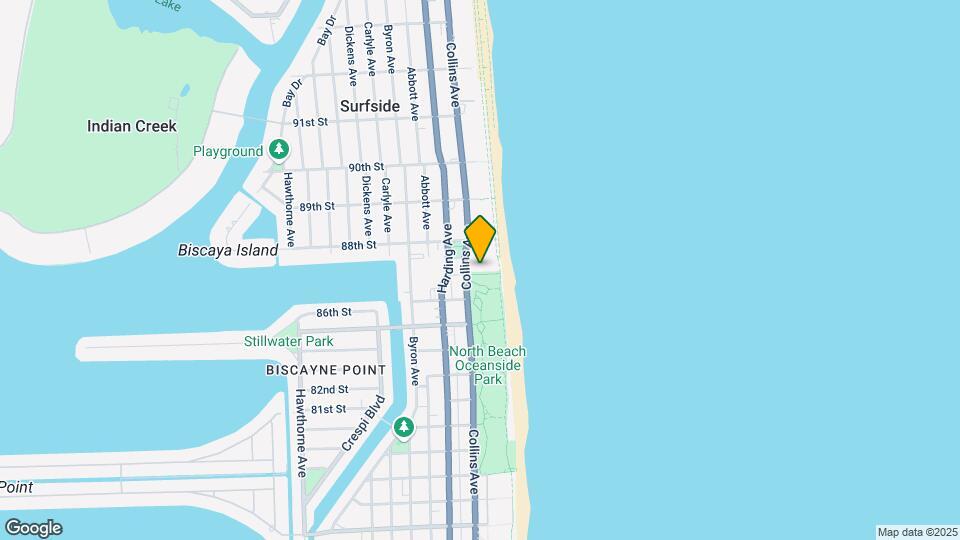 8701 Collins Ave Map and Location Details
