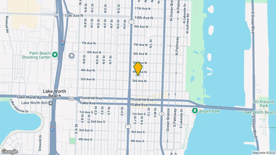 312 N J St Mapa y Detalles de la Ubicación