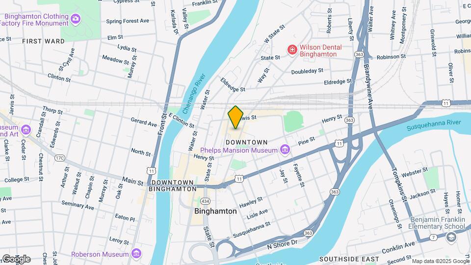 109 Chenango St Mapa y Detalles de la Ubicación