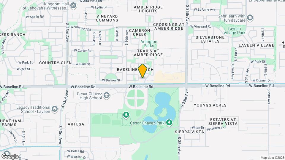 7508 S 37th Ln Map and Location Details