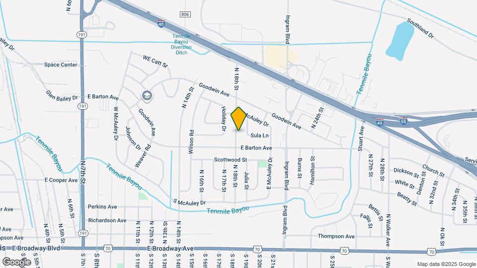 717 N 18th St Map and Location Details