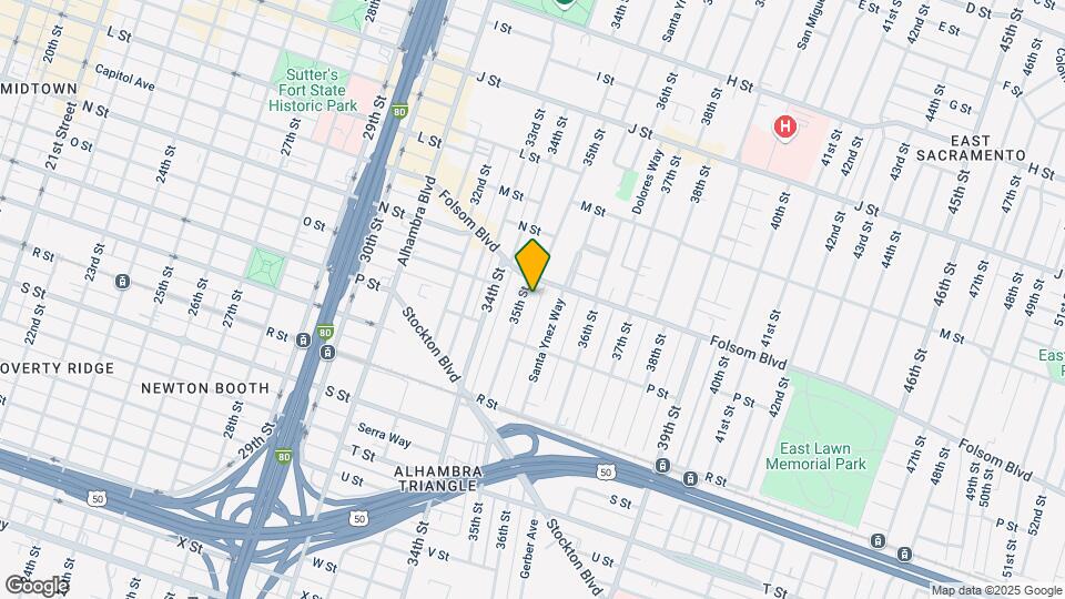 1517 35th St Map and Location Details