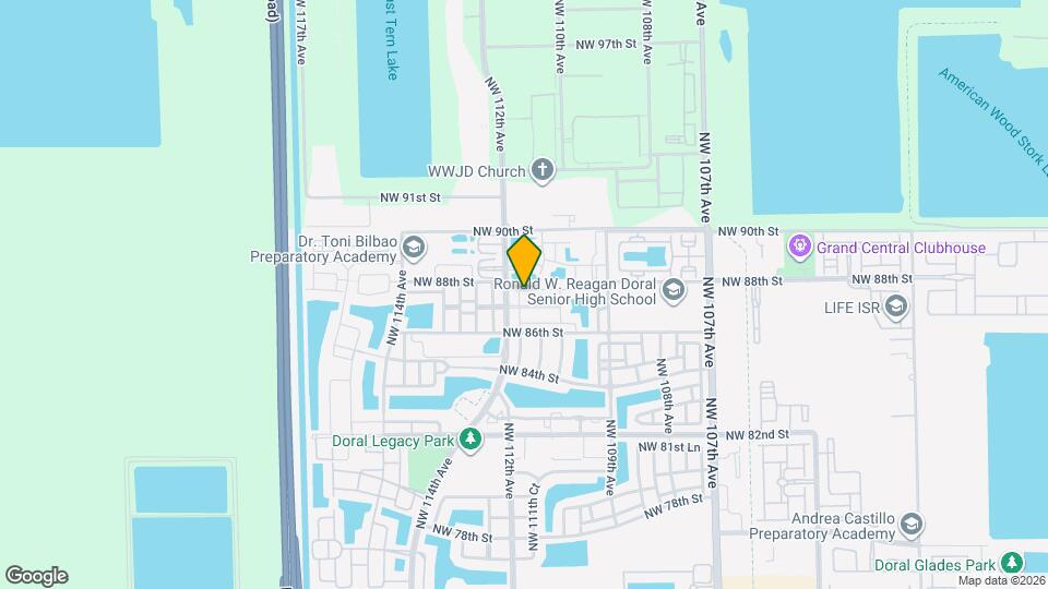 8741 NW 111th Ct Map and Location Details