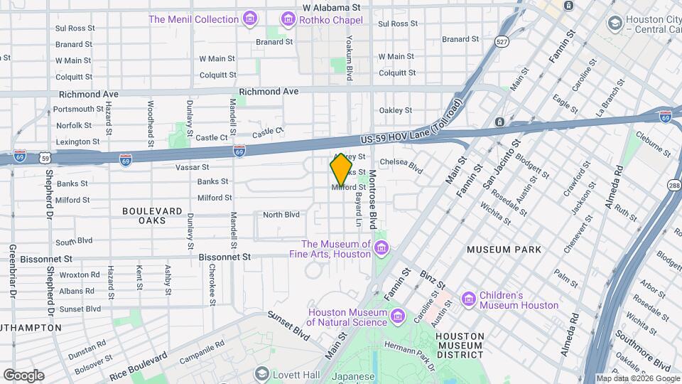 4904 Yoakum Blvd Mapa y Detalles de la Ubicación