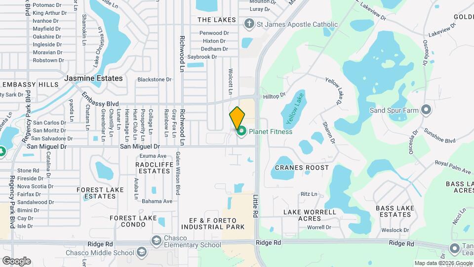 Regency Palms Apartments Map and Location Details