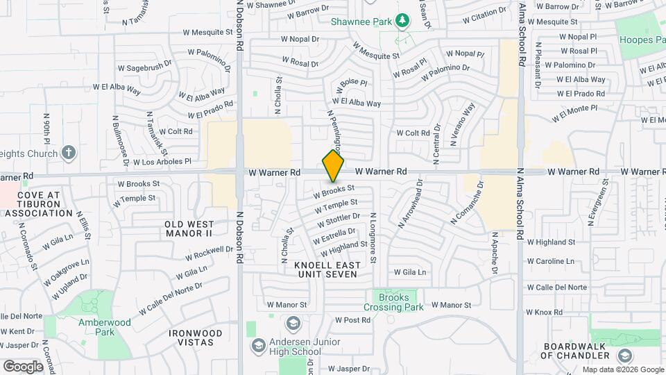 1618 W Brooks St Map and Location Details