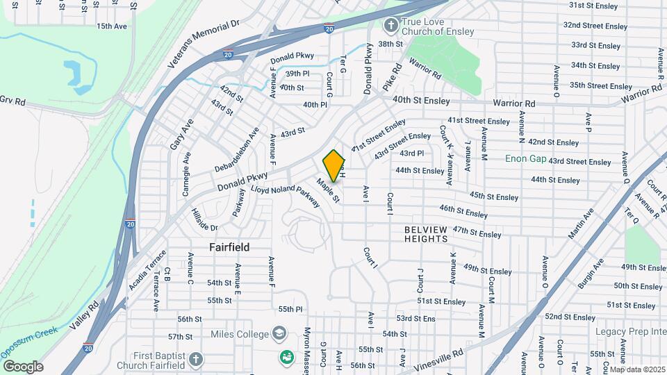 654 Maple St Map and Location Details