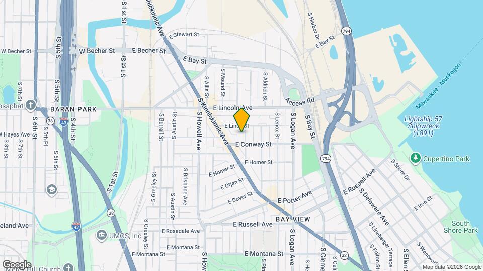 2375 S Woodward St Map and Location Details