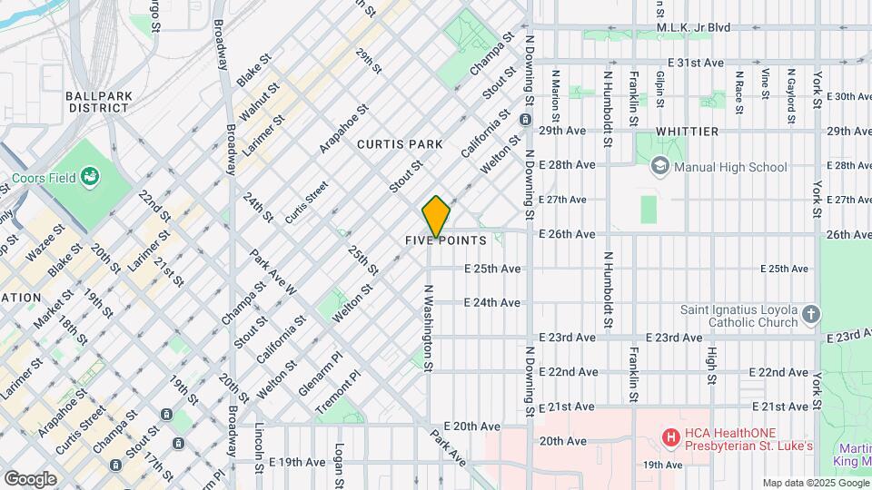 2550 N Washington St, Unit 403 Map and Location Details