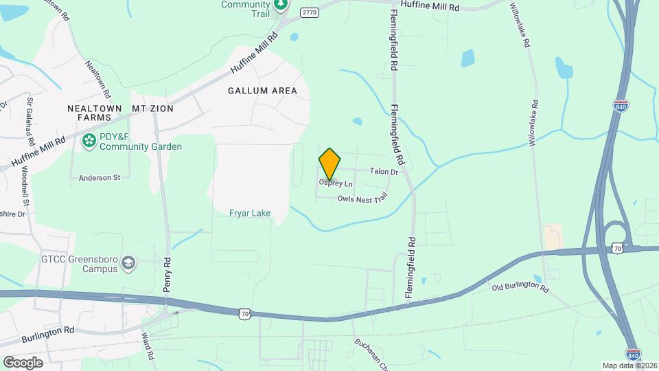 2206 Osprey Ln Map and Location Details