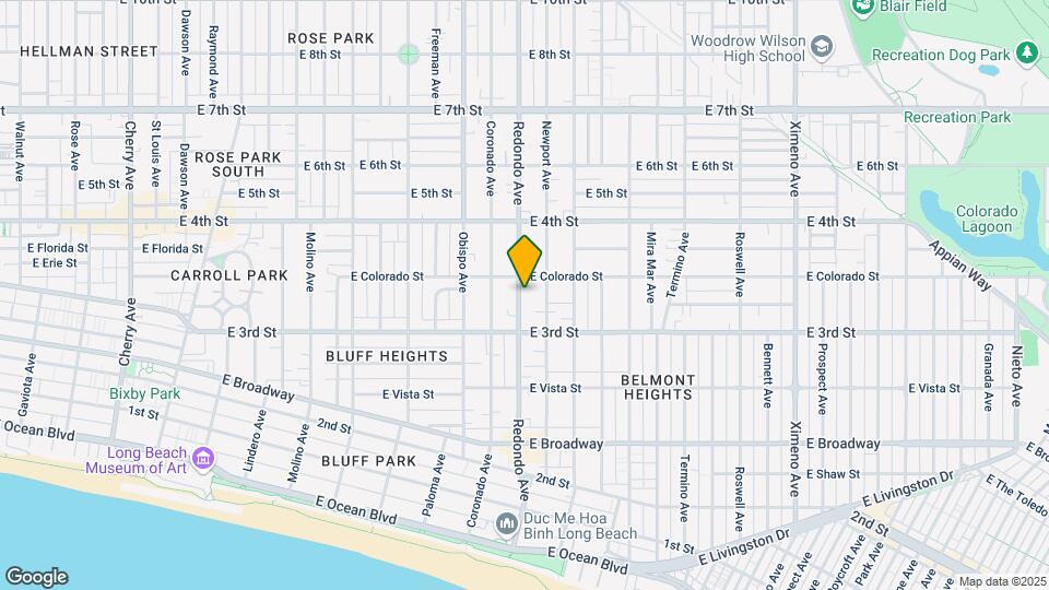 332 Redondo Ave Mapa y Detalles de la Ubicación