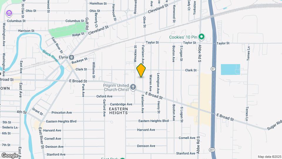 225 Fairlawn Ave Map and Location Details