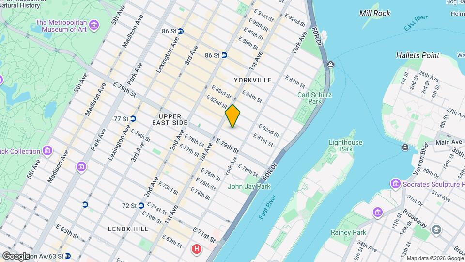 427 E 80th St, Unit 4D Map and Location Details