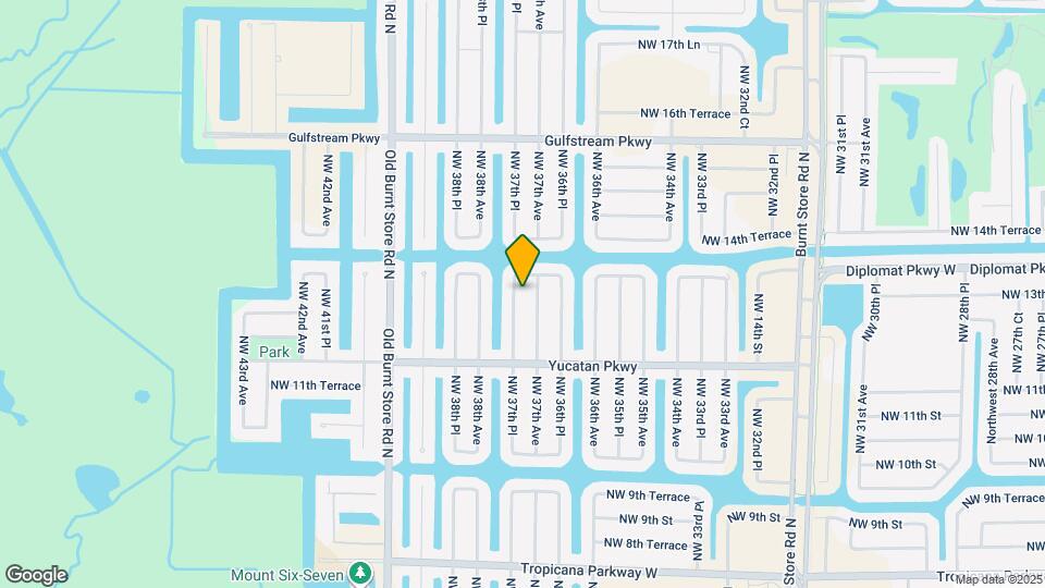 1241 NW 37th Pl Map and Location Details