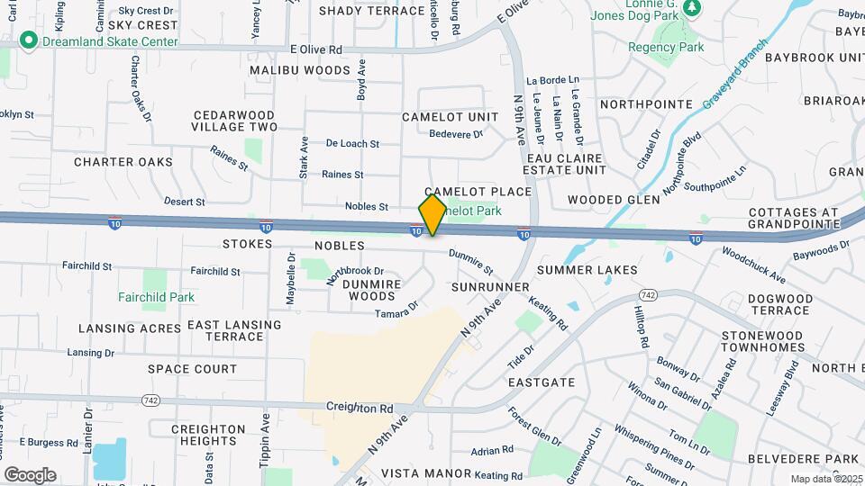 1240 Dunmire St Map and Location Details