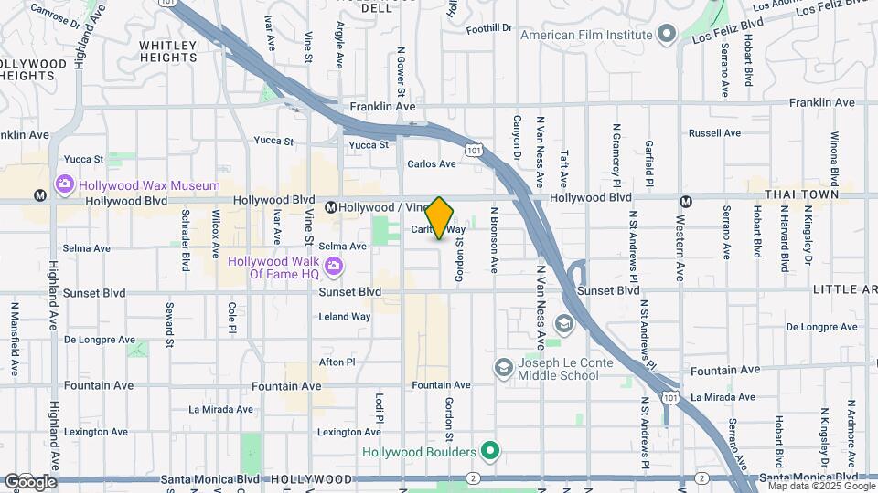 6053 Selma Ave Map and Location Details