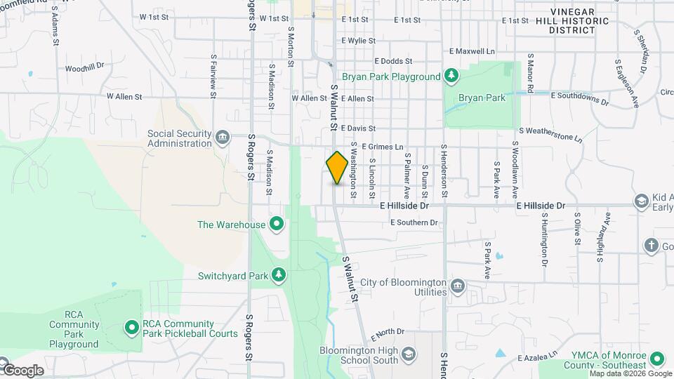 1403 S Walnut St Map and Location Details