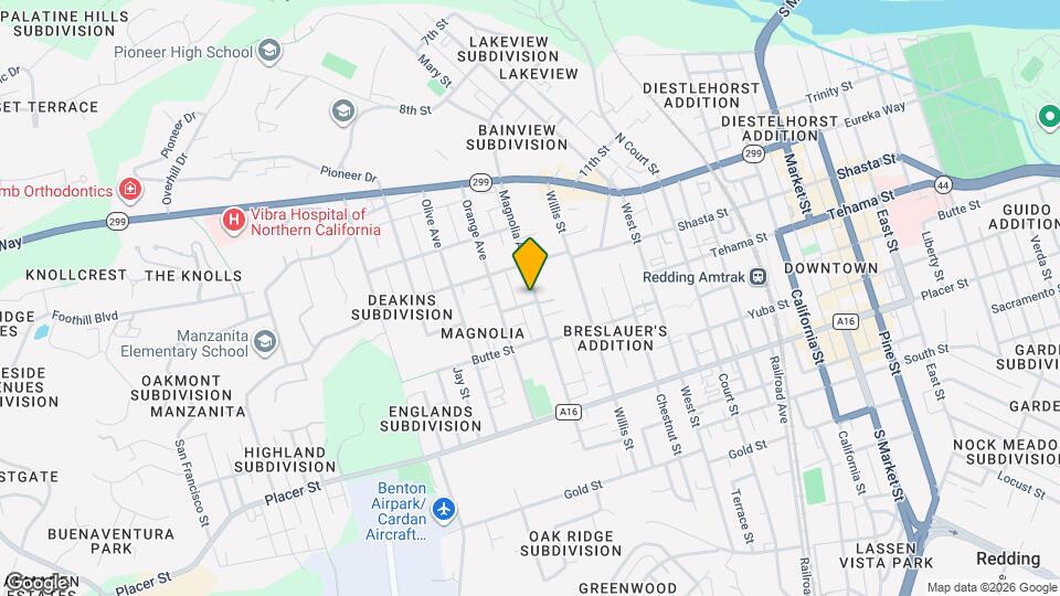 1366 Magnolia Ave Map and Location Details