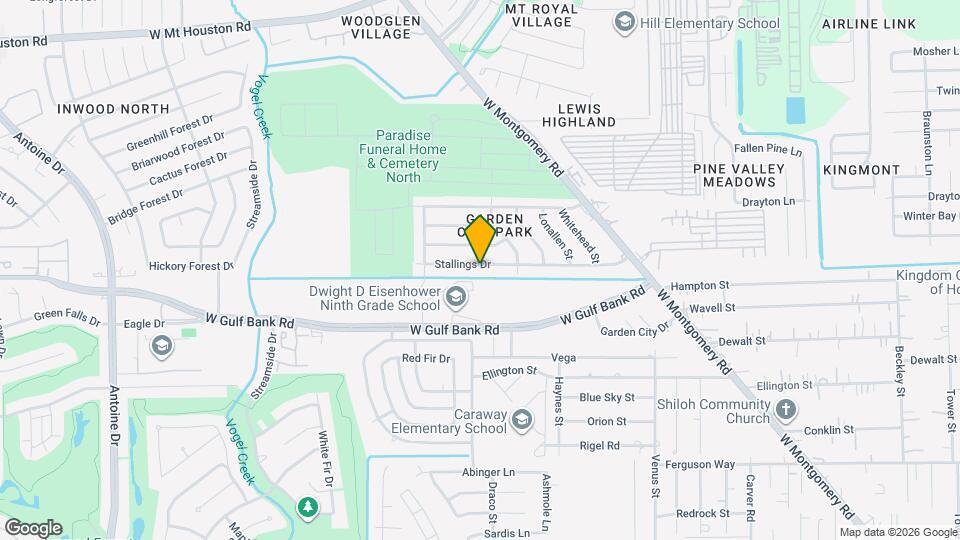 3205 Stallings Dr Map and Location Details