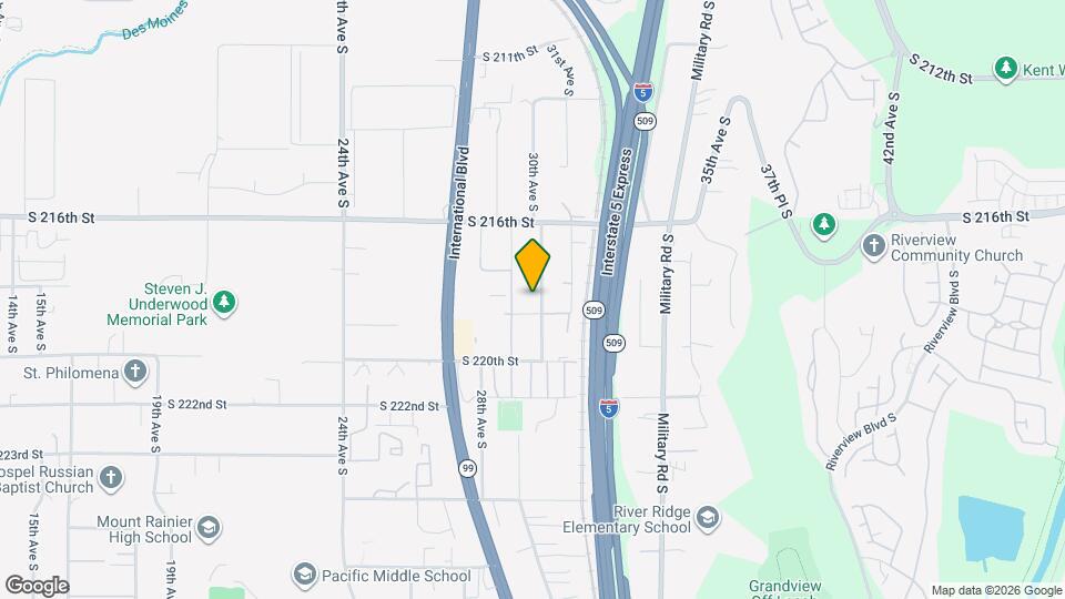 21825 30th Ave S Map and Location Details