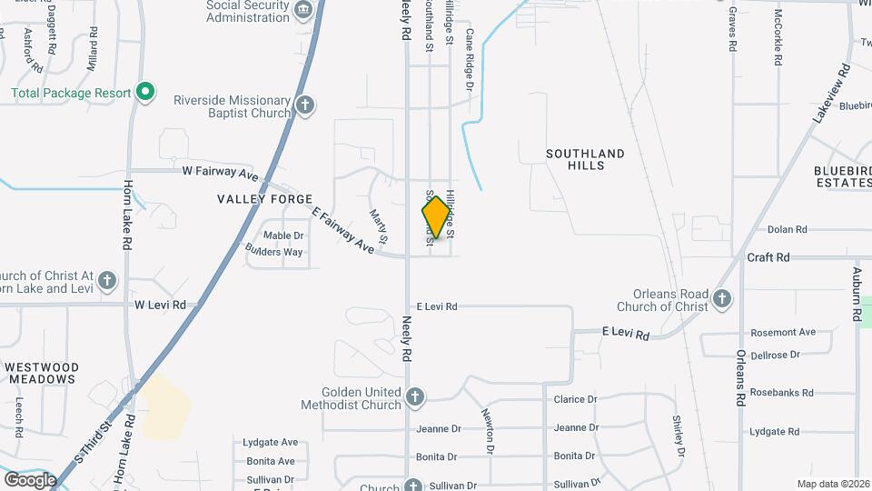 3792 Southland St Map and Location Details