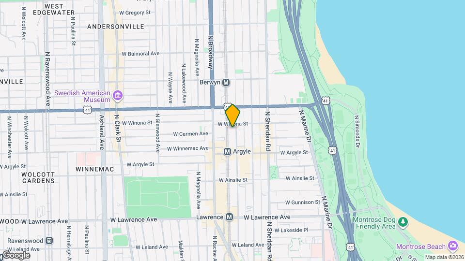 5052 N Winthrop Ave Map and Location Details
