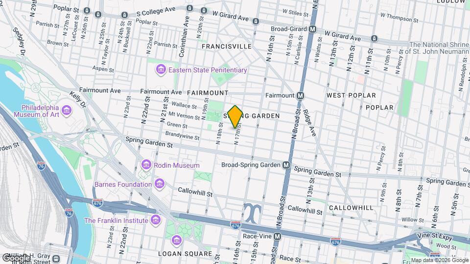 1717 Green St Map and Location Details