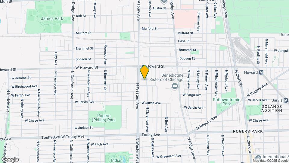 7512 N Claremont Ave Map and Location Details