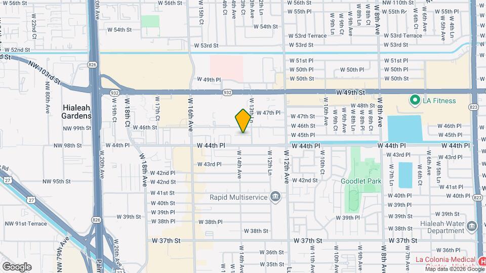 1355 W 44th Pl Mapa y Detalles de la Ubicación