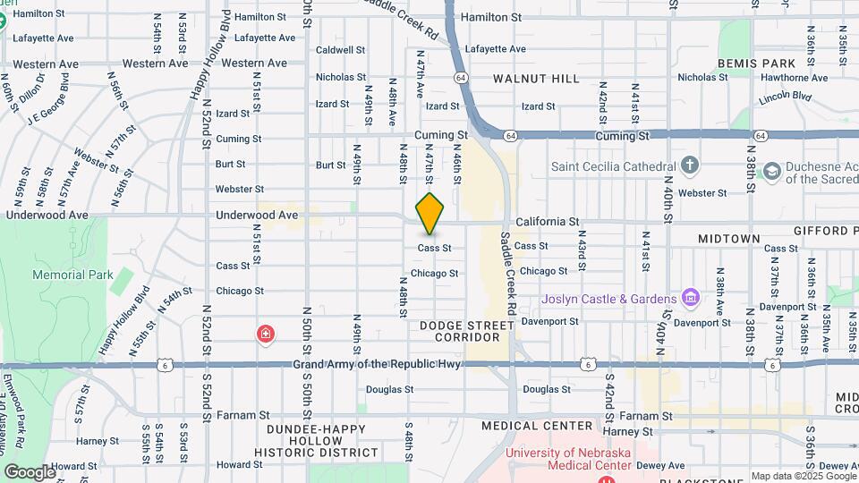 4706 Cass St Map and Location Details