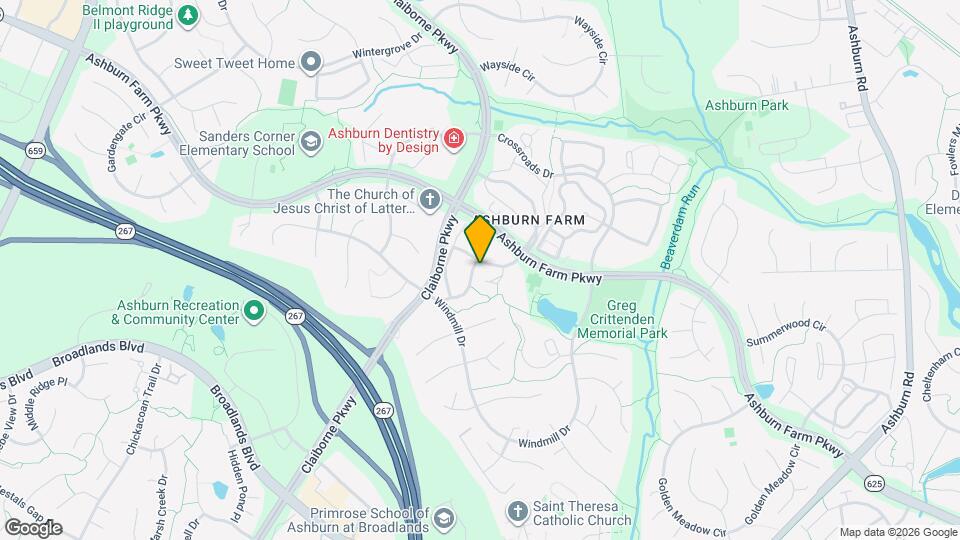 21054 Cornerpost Square Map and Location Details