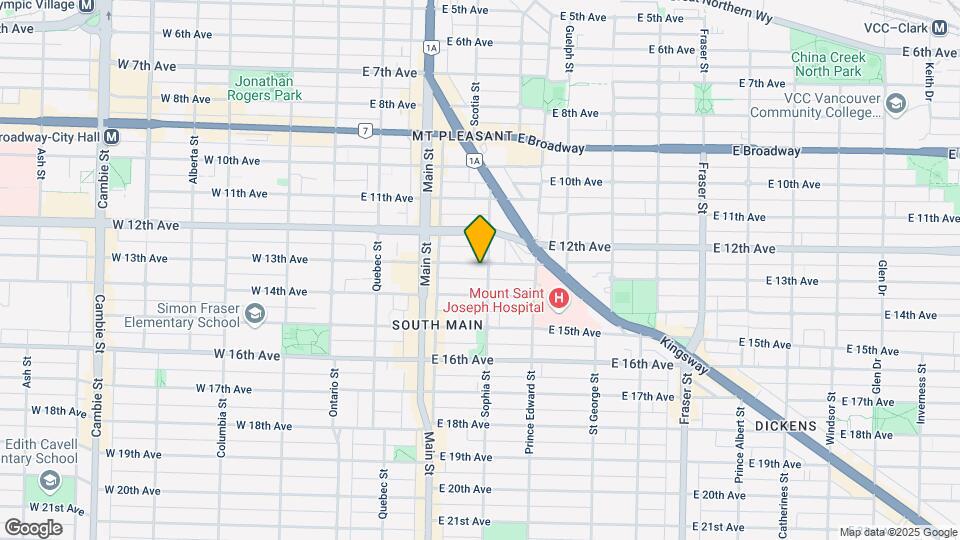 270 E 13th Ave Map and Location Details