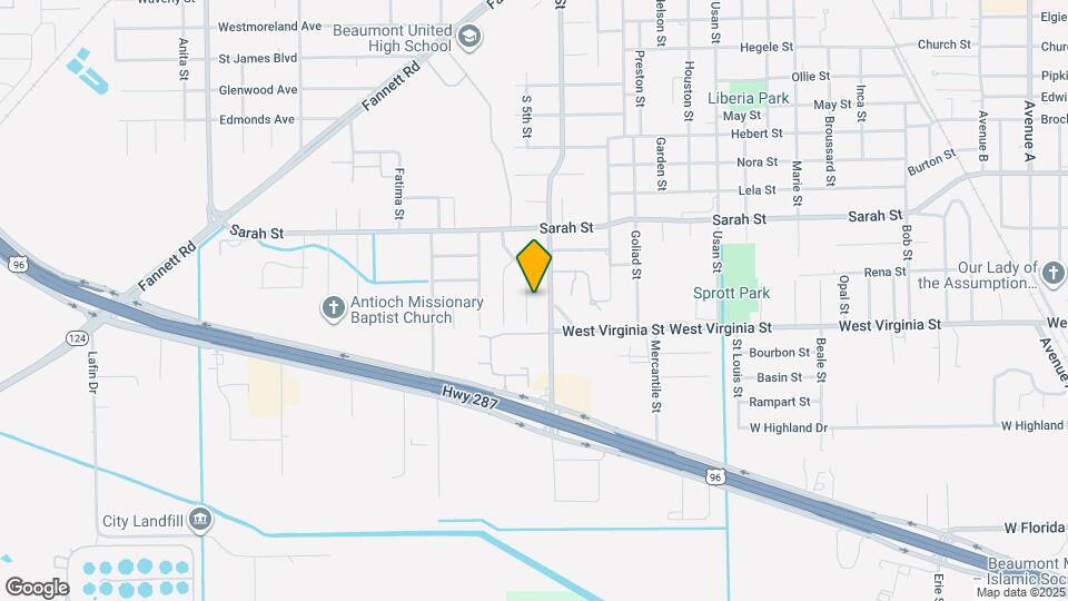 4455 S 5th St Map and Location Details