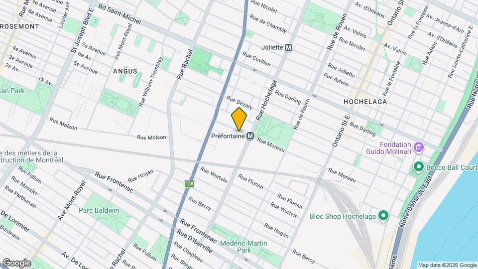 2554 Moreau St Map and Location Details