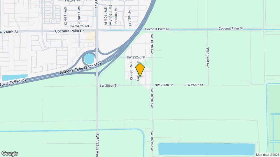 25505 SW 108th Ave Mapa y Detalles de la Ubicación