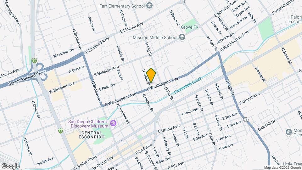 602 E Washington Ave Map and Location Details