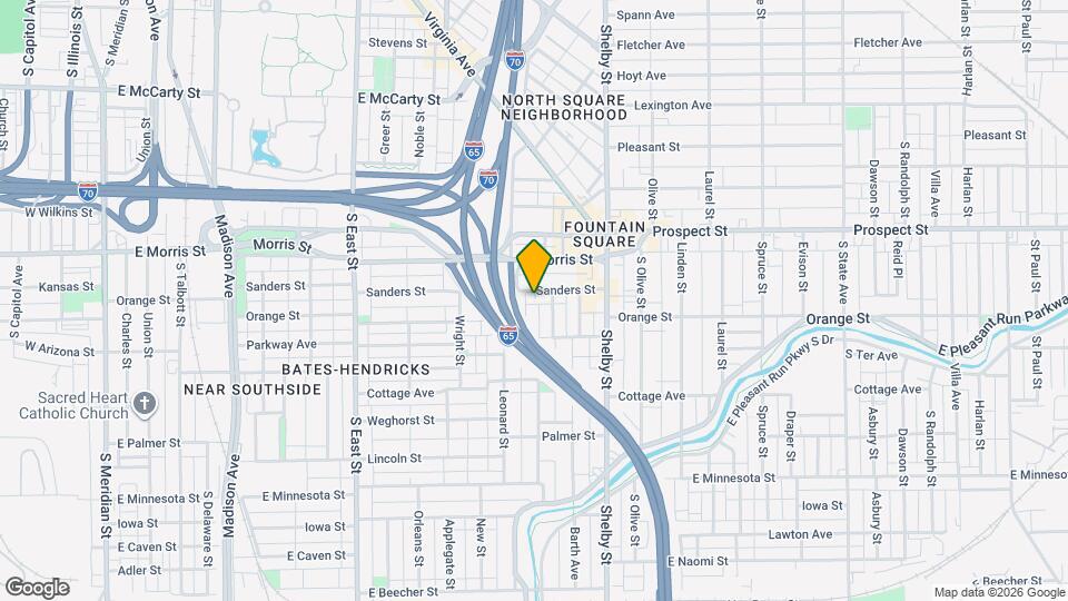 929 Sanders St Map and Location Details