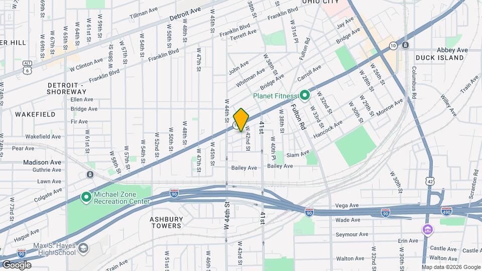 4212 Apple Ave Map and Location Details