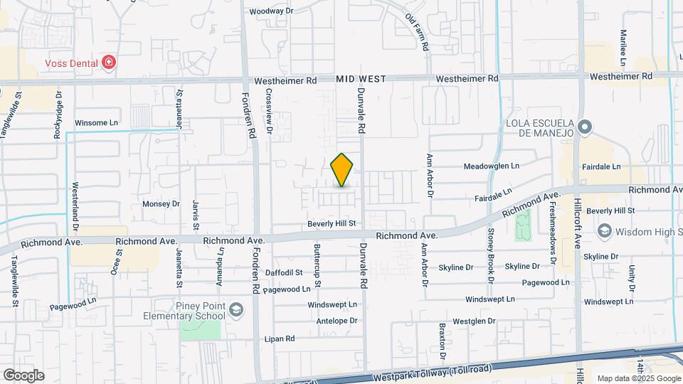 8664 Hollyoaks Creek Ln Map and Location Details