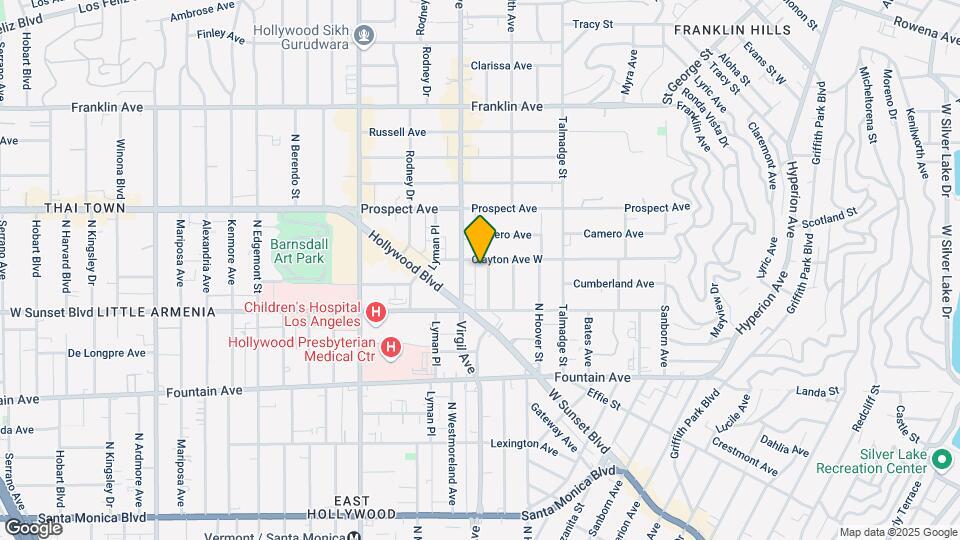 1547 Rosalia Rd Map and Location Details