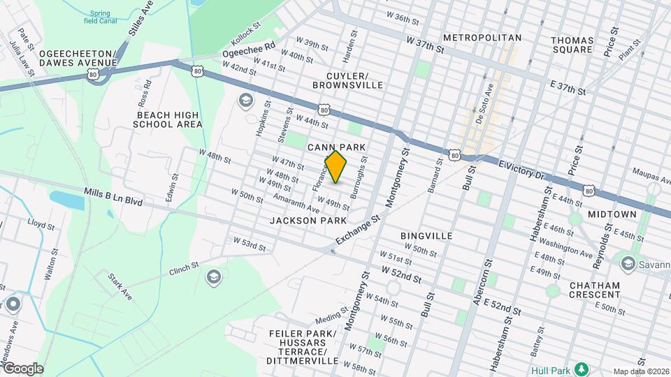 628 W 48th St Map and Location Details