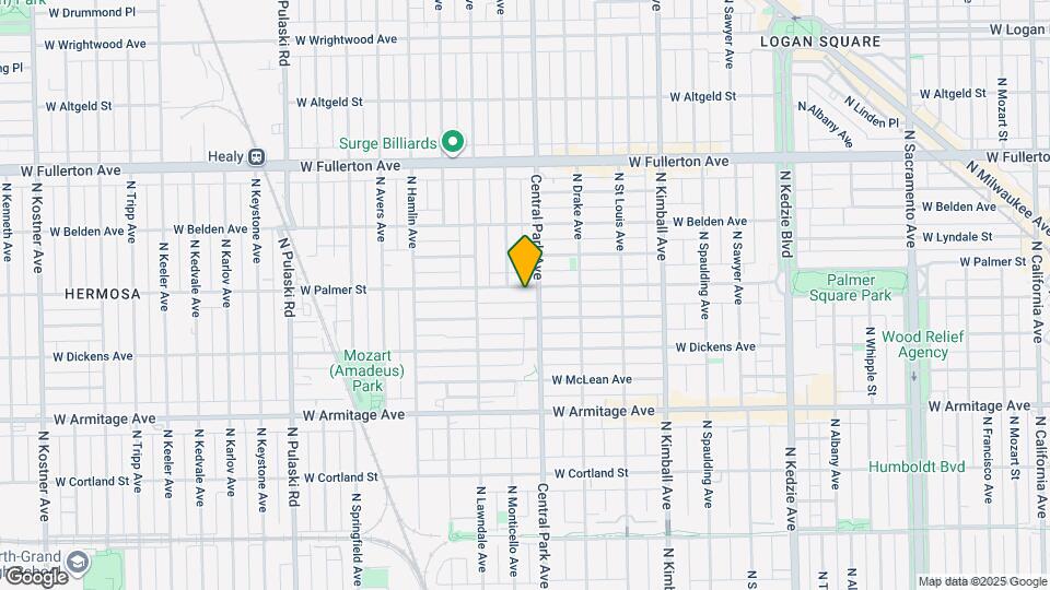3613 W Palmer St Map and Location Details