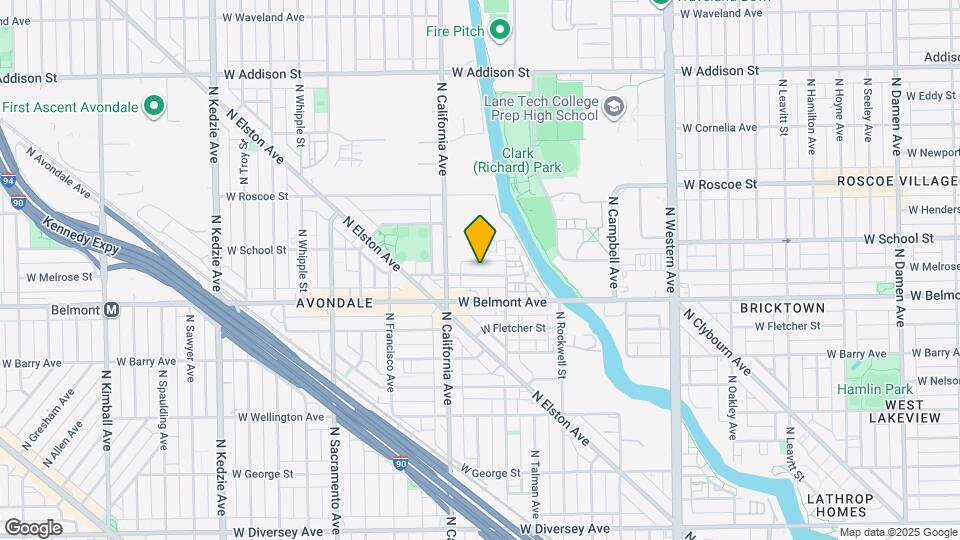 2728 W Melrose St Map and Location Details