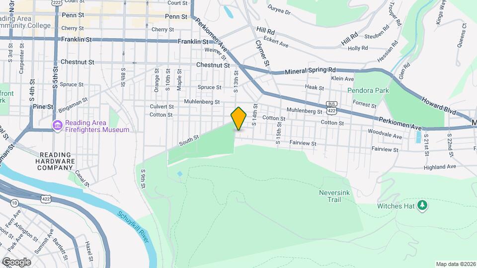 543 S 13th St Map and Location Details