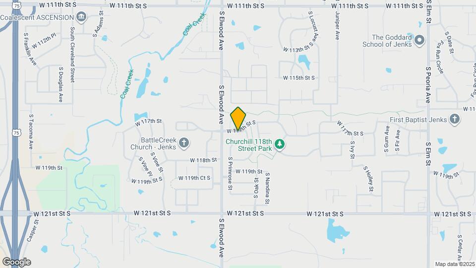 1706 W 117th St S Mapa y Detalles de la Ubicación