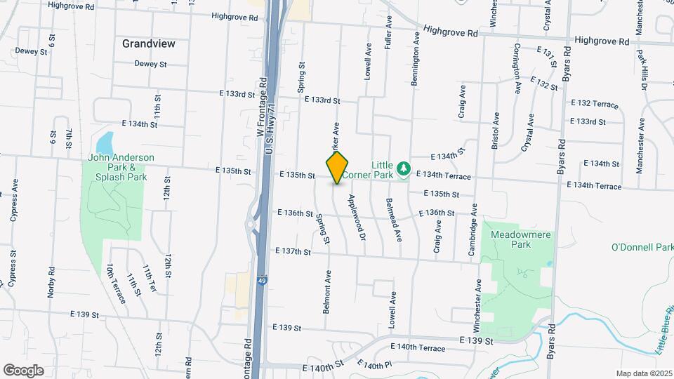 13509 Parker Ave Map and Location Details
